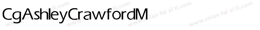 CgAshleyCrawford Medium字体转换